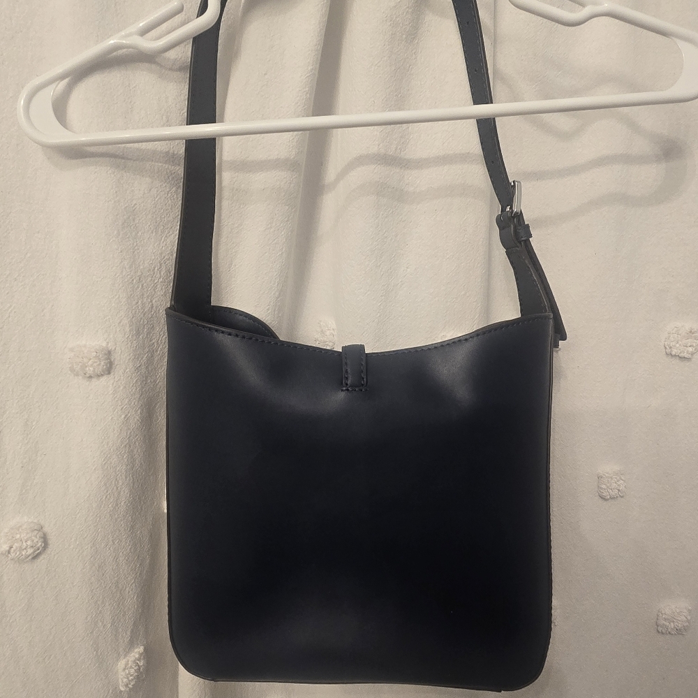 NWT Michael Kors Navy Blue Leather Shoulder Bag - Picture 4 of 10